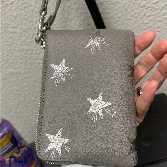 Coach Starry Gray Wristlet - Picture 4 of 8